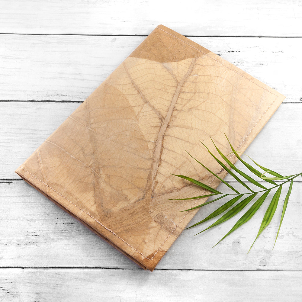 A5 Leaf Leather Notebook