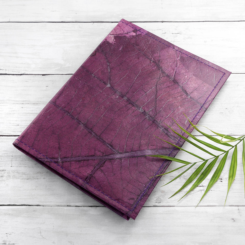 A5 Leaf Leather Notebook
