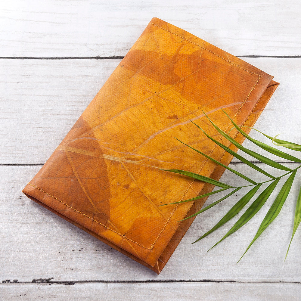 A6 Leaf Leather Notebook