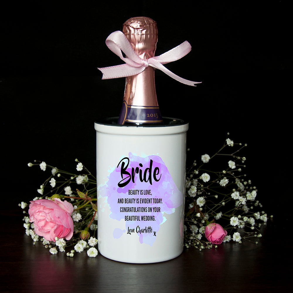 Bridal Personalised Miniature Champagne Bucket