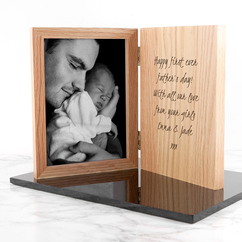 Engraved Book Photo Frame