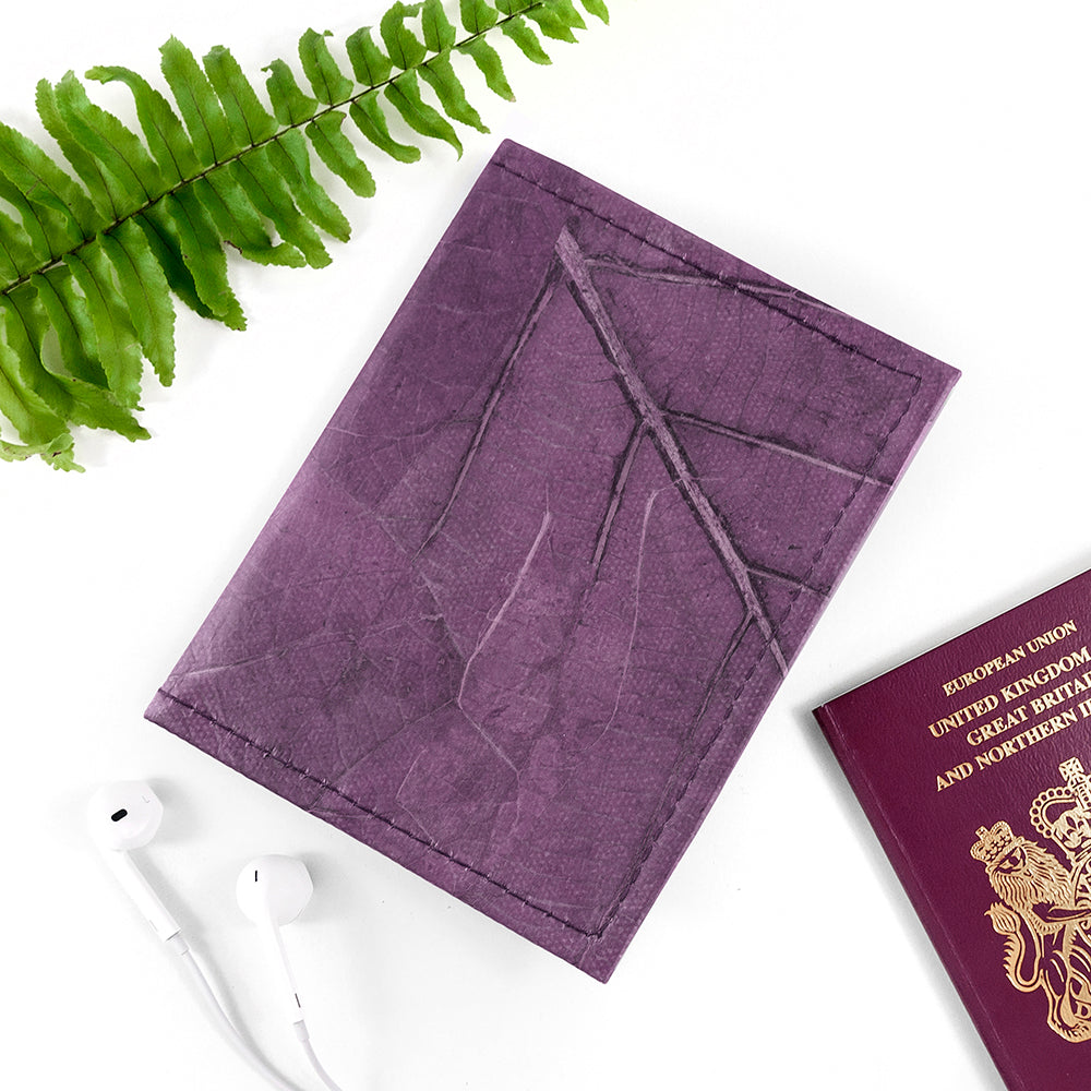 Leaf Leather Passport Cover