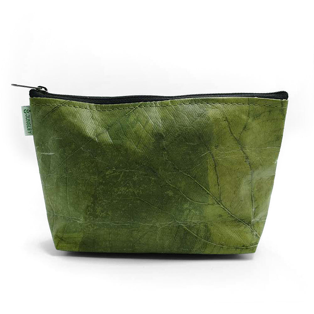 Leaf Leather Small Make Up Bag