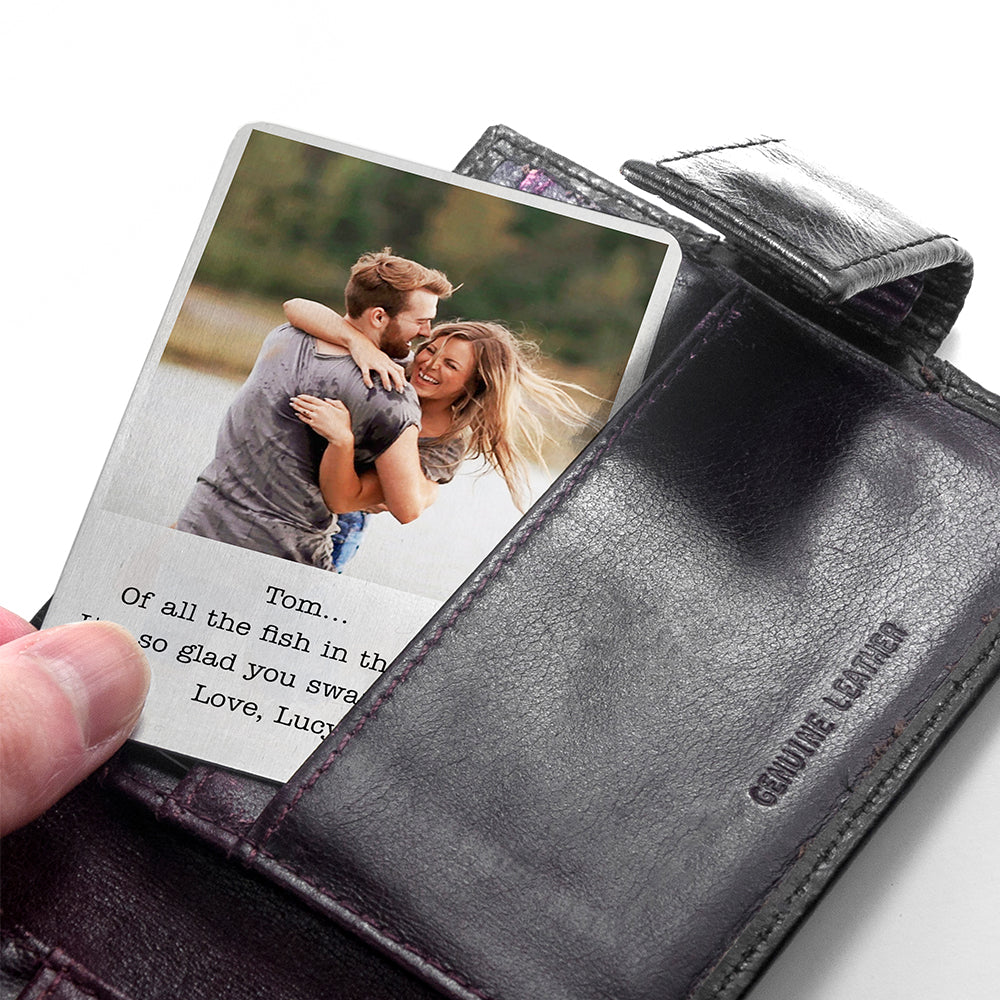 Moment in Time Metal Wallet Keepsake
