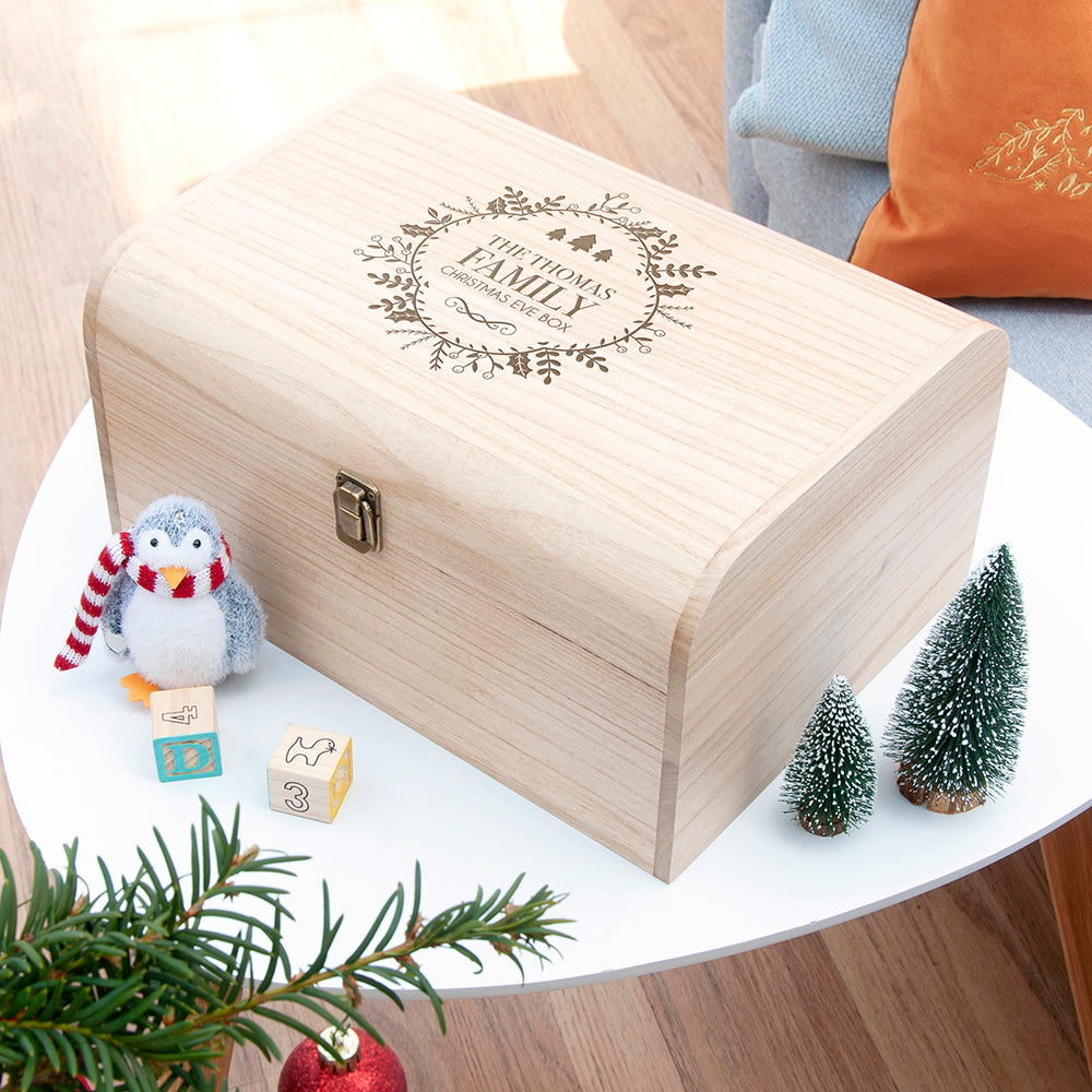 Personalised Traditional Family Christmas Eve Chest