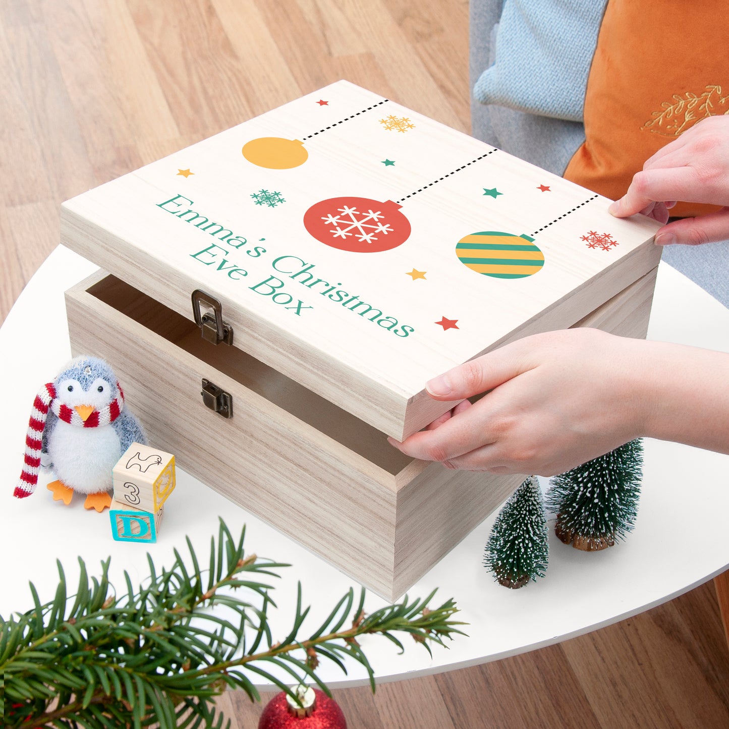 Personalised Bauble Christmas Eve Box