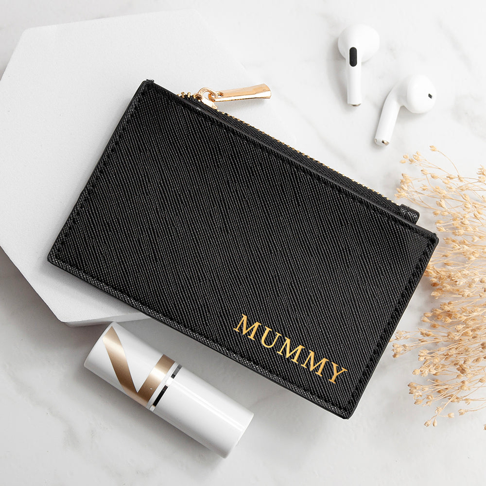 Personalised Sleek Vegan Leather Cardholder