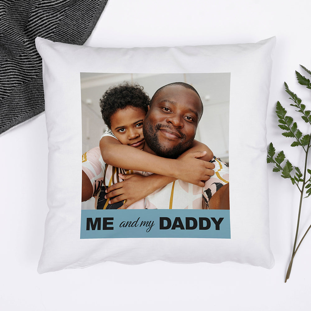 Dad’s Personalised Photo Cushion Cover
