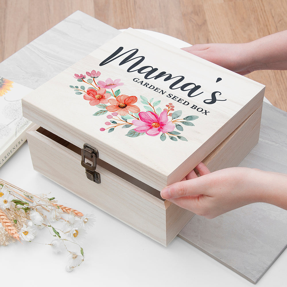 Personalised Flower Garland Accessories Box - Medium