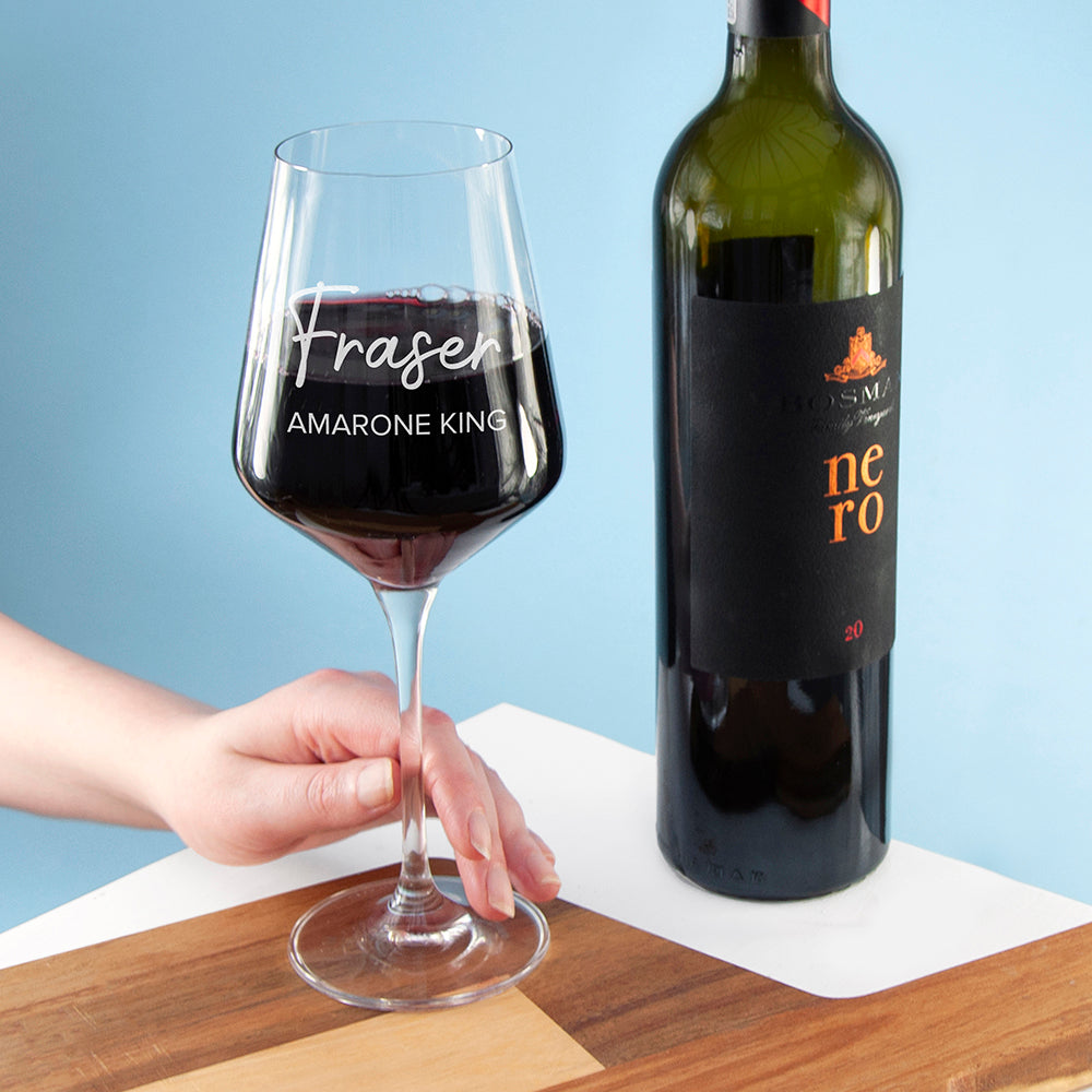 Persoanlised King Wine Glass