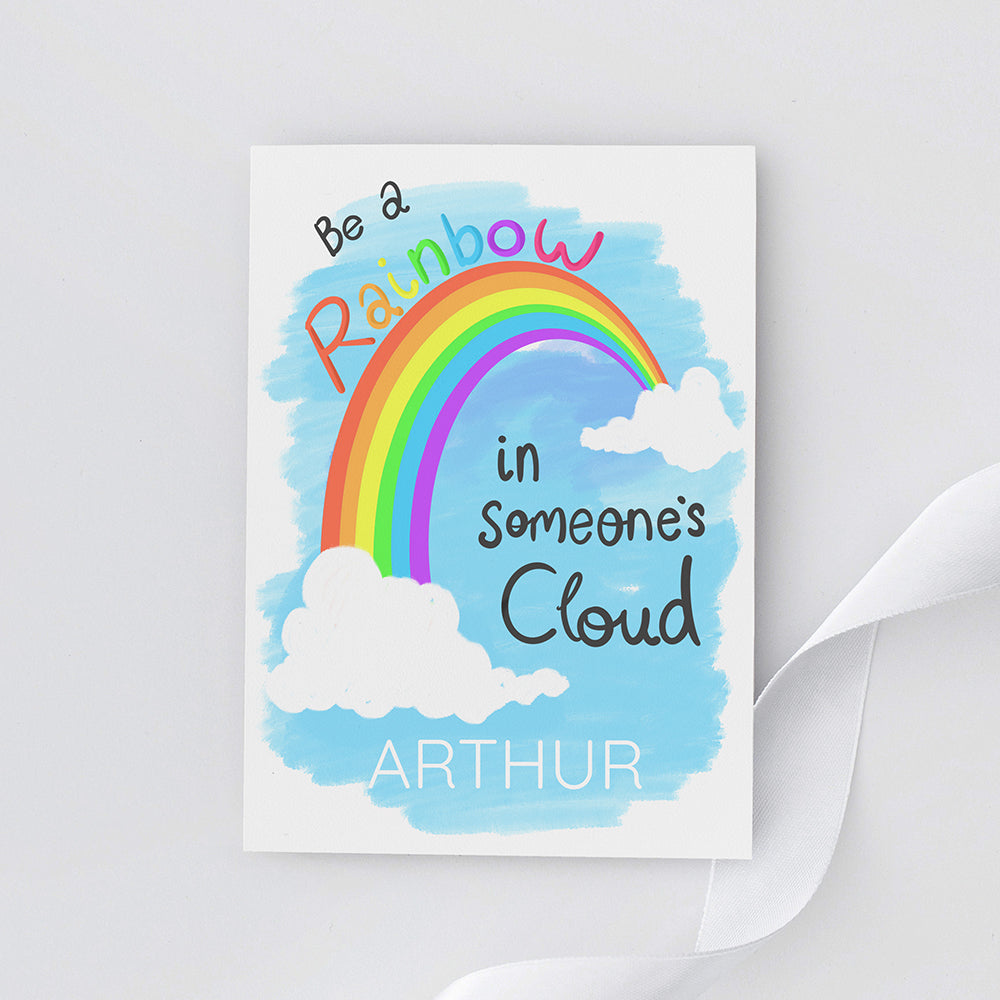 Personalised Be A Rainbow Framed Print