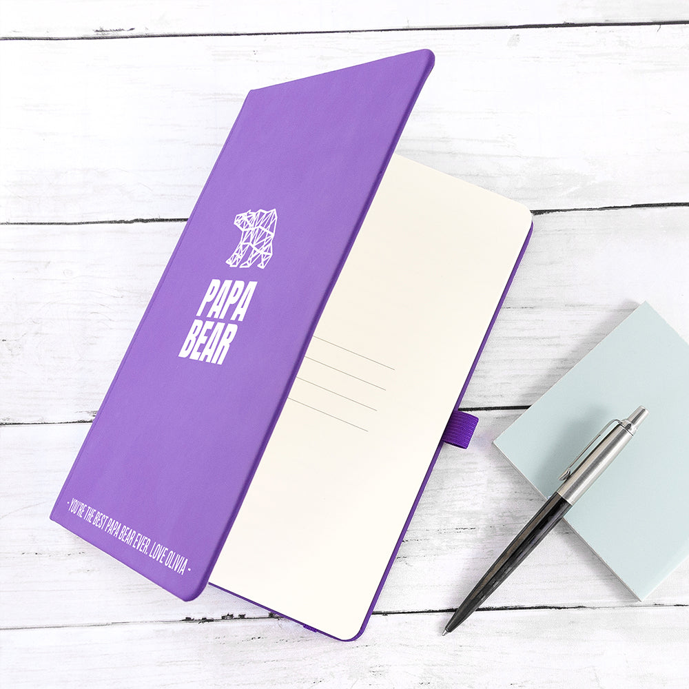 Personalised Bear A5 Notebook