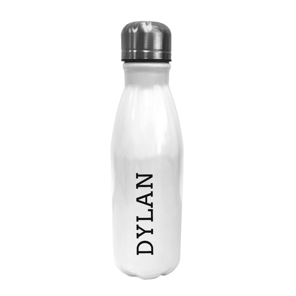 Personalised Bowling Water Bottle - Typewriter
