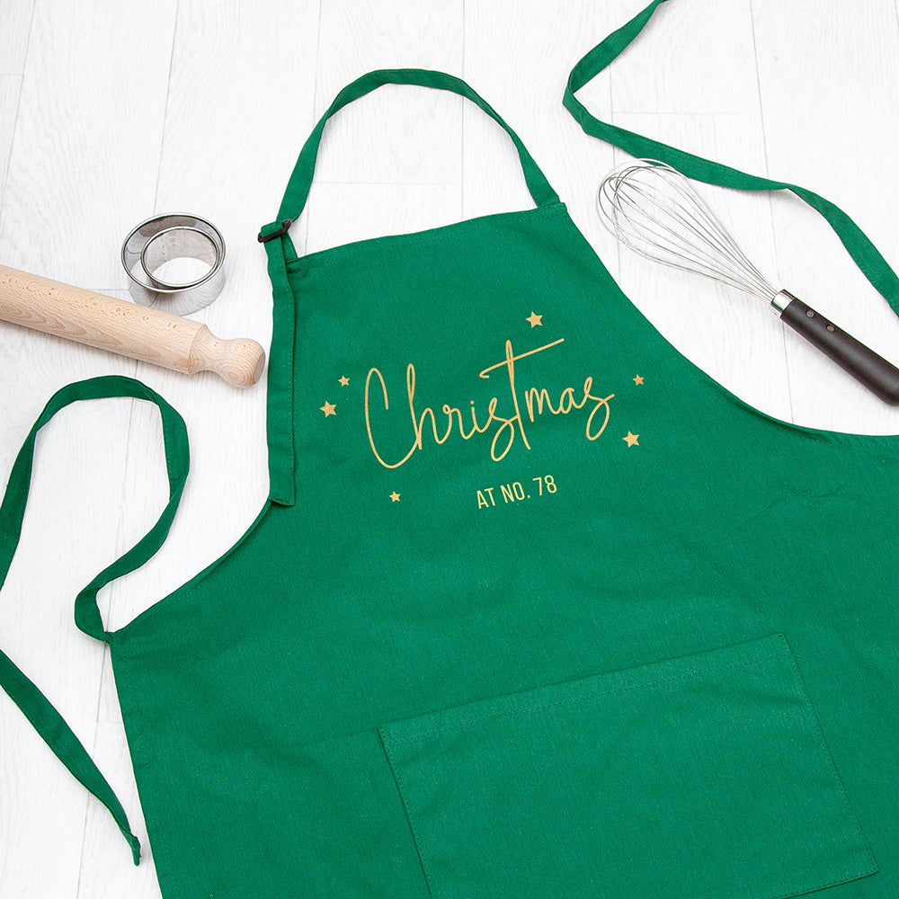 Personalised Christmas at Number Apron