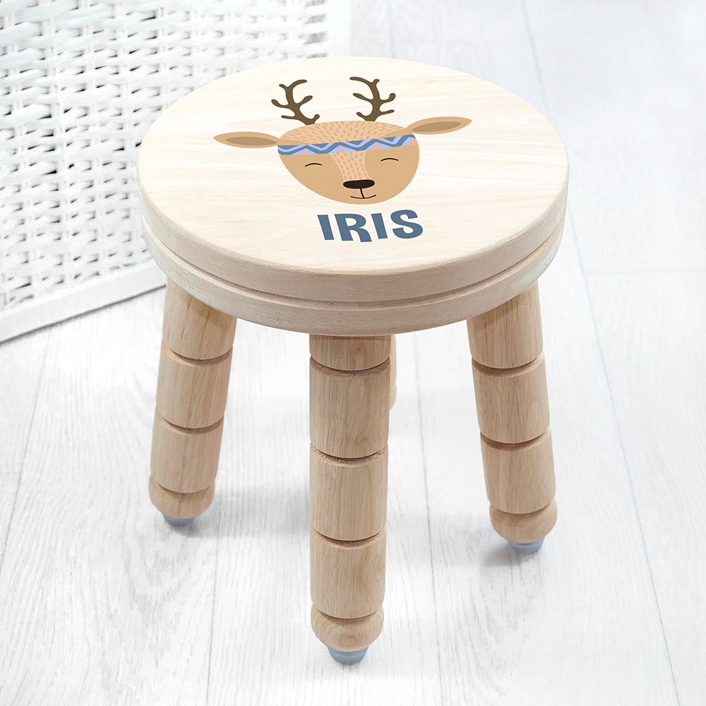 Personalised Cute Deer Kids Stool