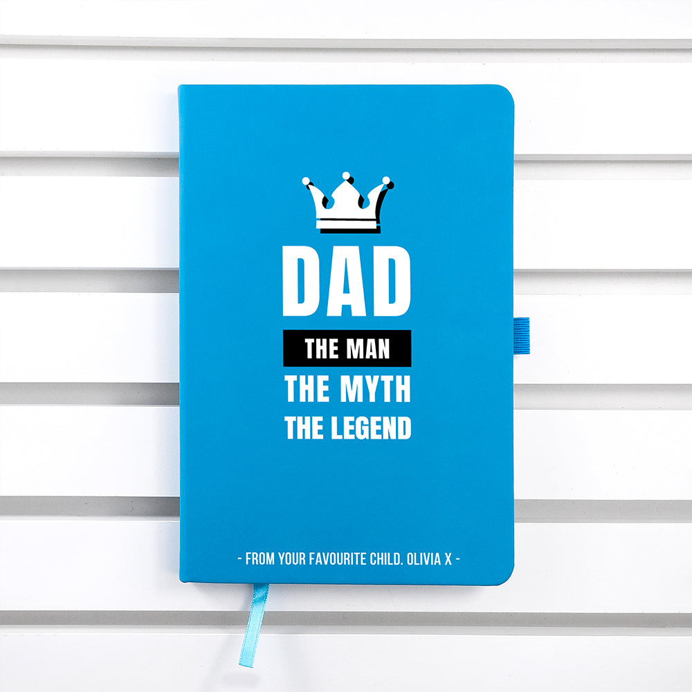 Personalised Dad The Legend A5 Notebook
