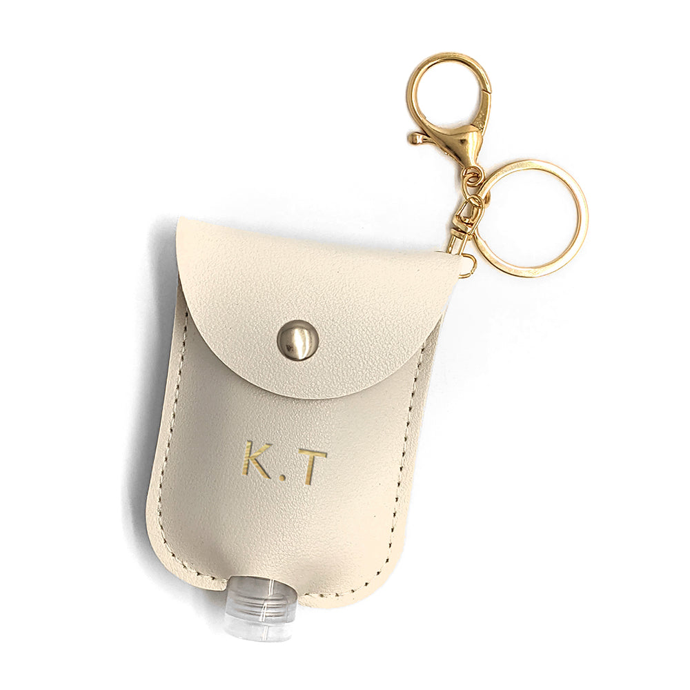 Personalised Hand Sanitiser Holder Keyring