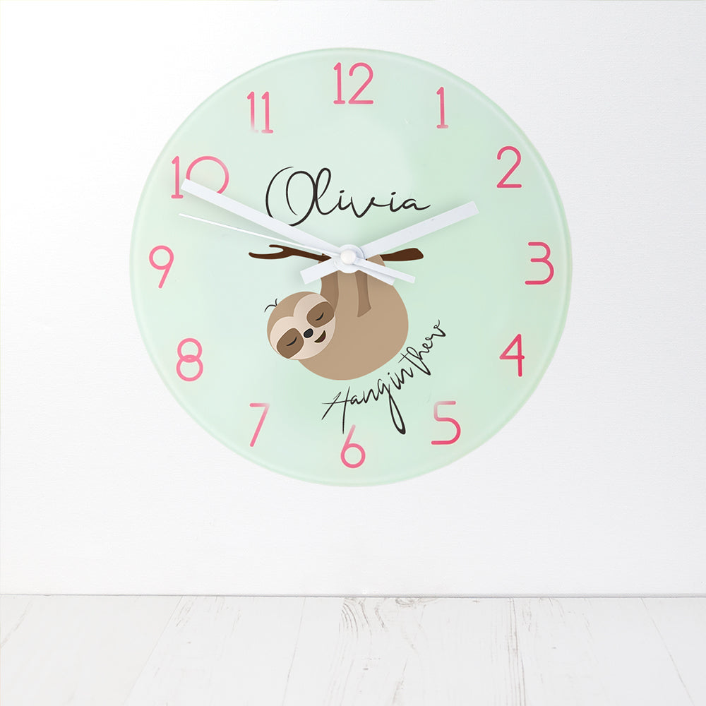 Personalised Hang In There Wall Clock