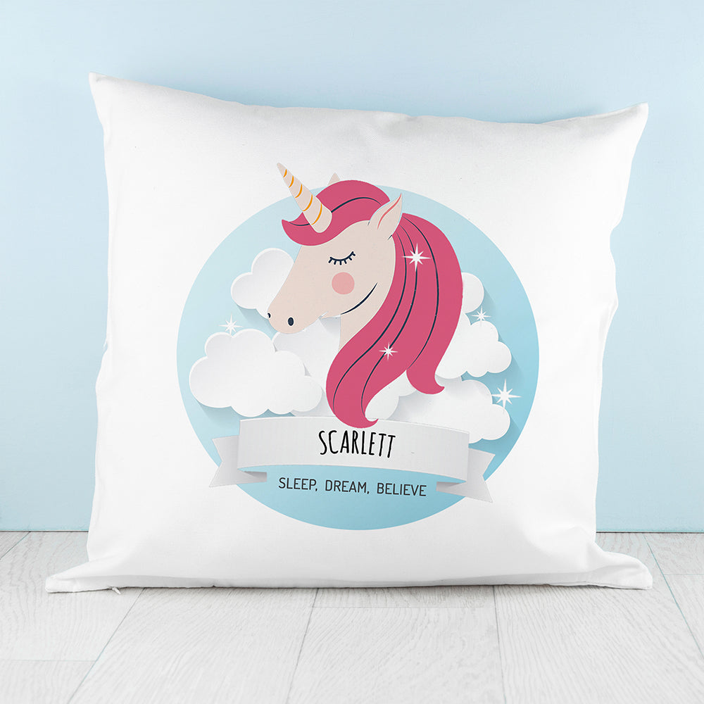 Personalised Sparkle Squad Sweet Dreams Cushion Cover