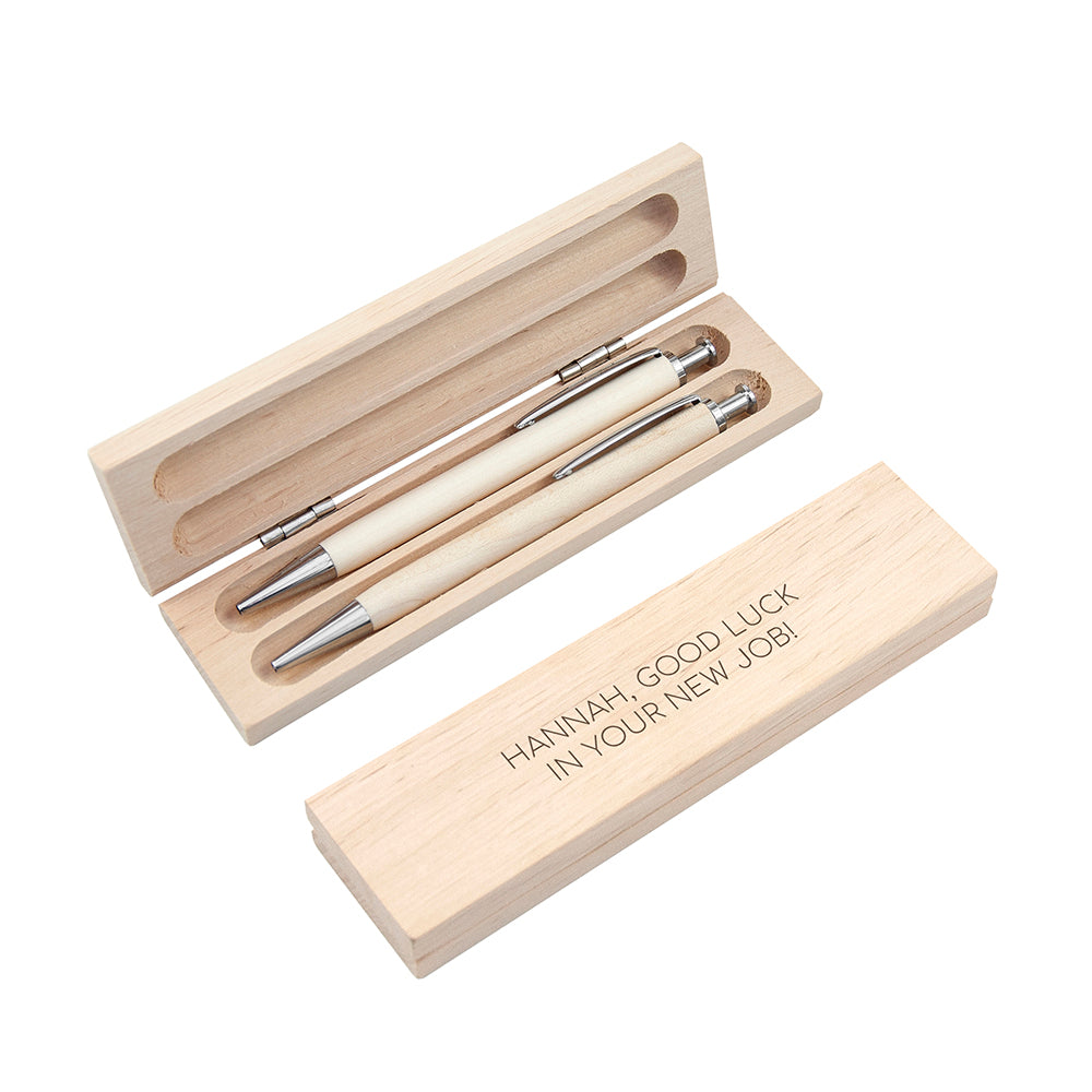 Personalised Special Message Wooden Pen Set
