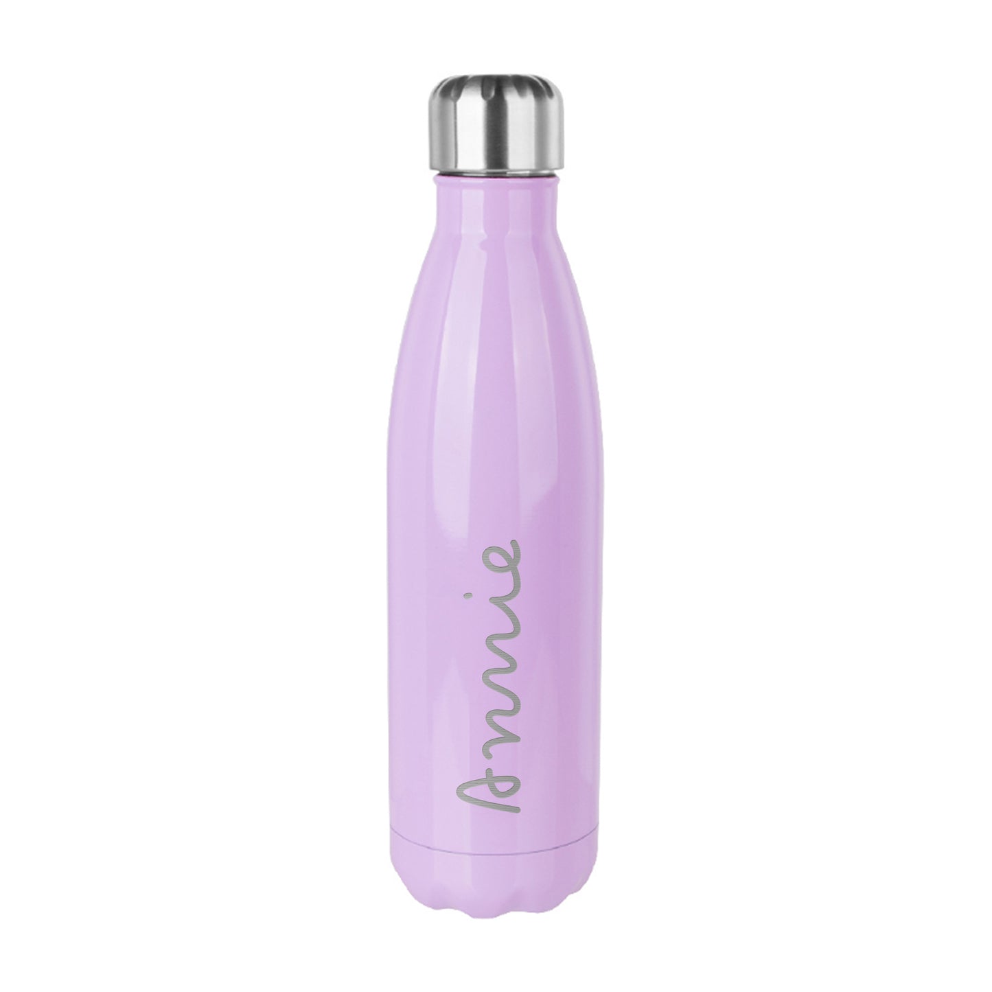 Personalised Summer Style Gloss Water Bottle - Purple