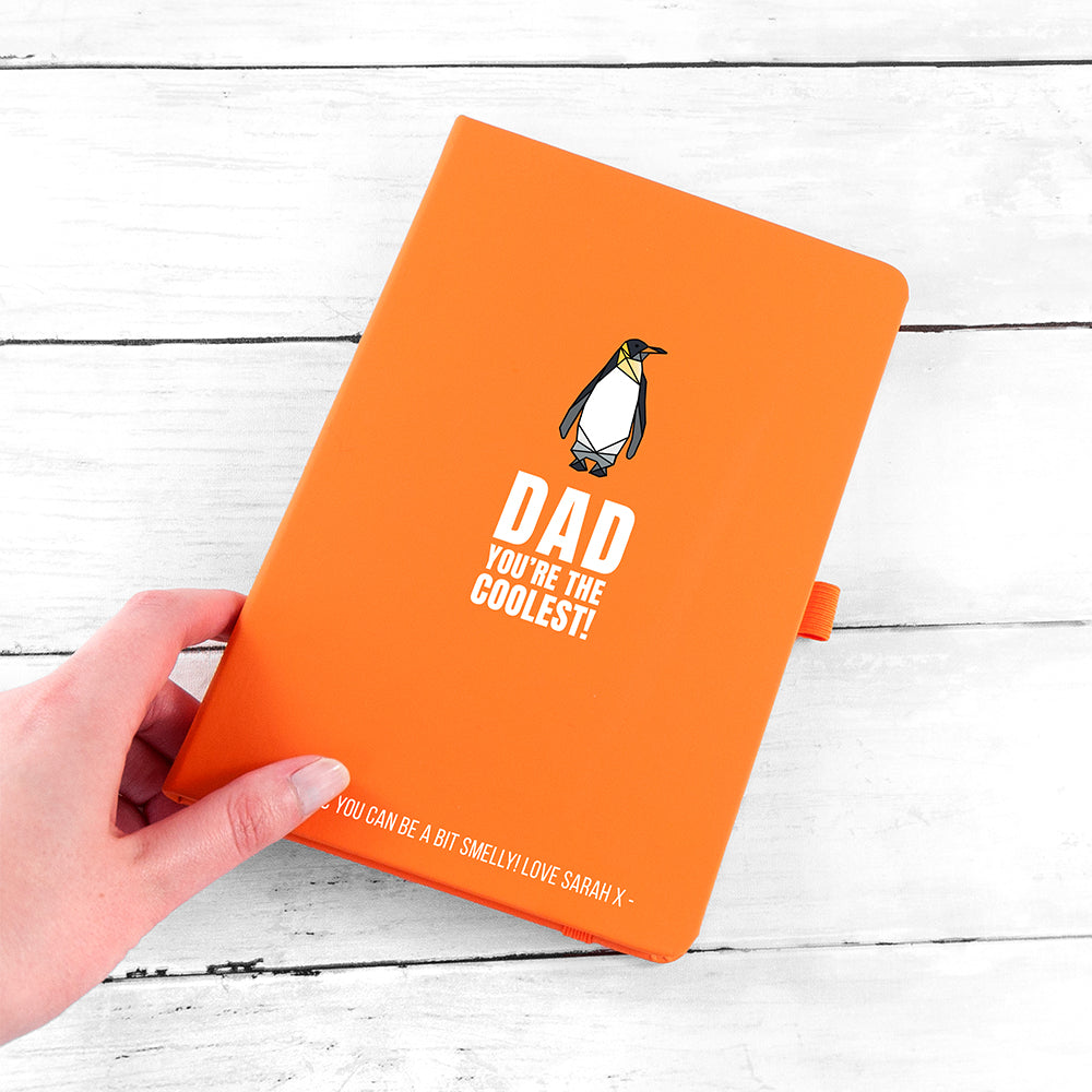 Personalised The Coolest Dad A5 Notebook