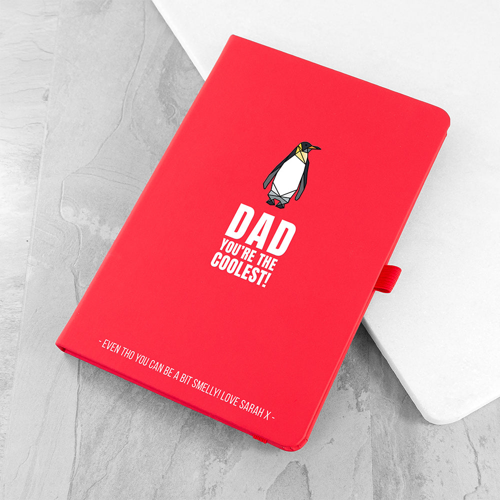 Personalised The Coolest Dad A5 Notebook