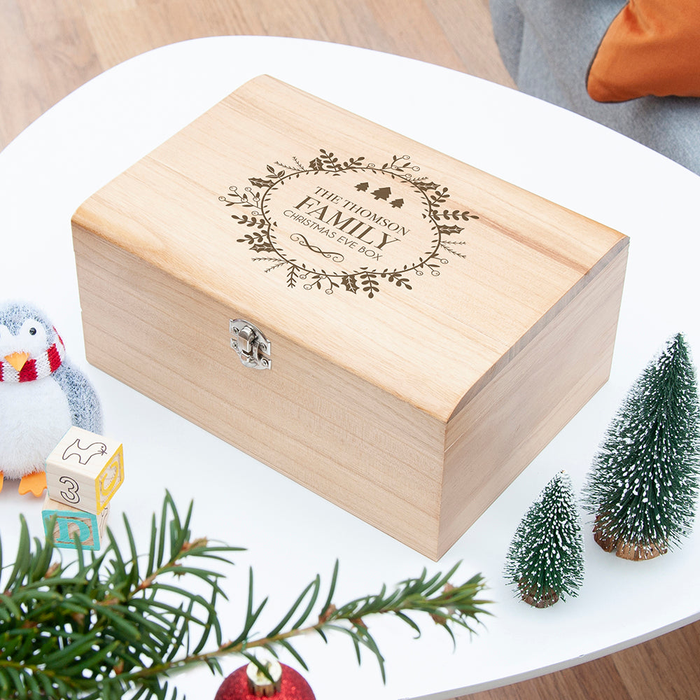 Personalised Traditional Family Christmas Eve Chest