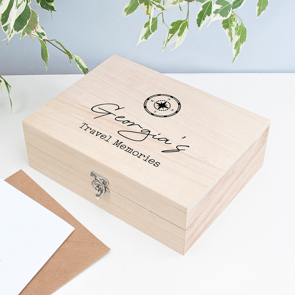 Personalised Travel Memories Box