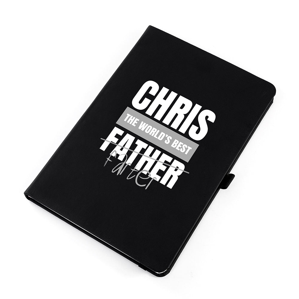 Personalised World's Best Farter A5 Notebook