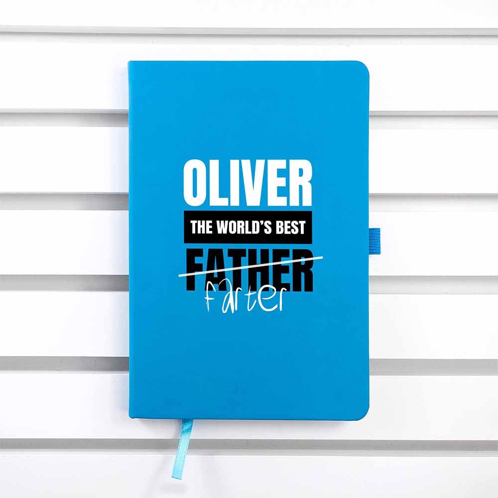 Personalised World's Best Farter A5 Notebook