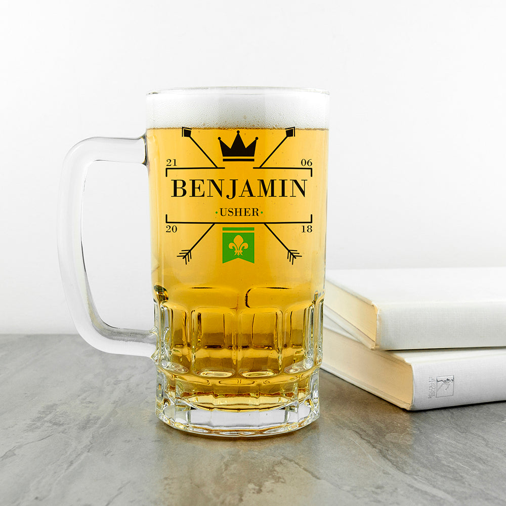 Royal Emblem Wedding Tankard