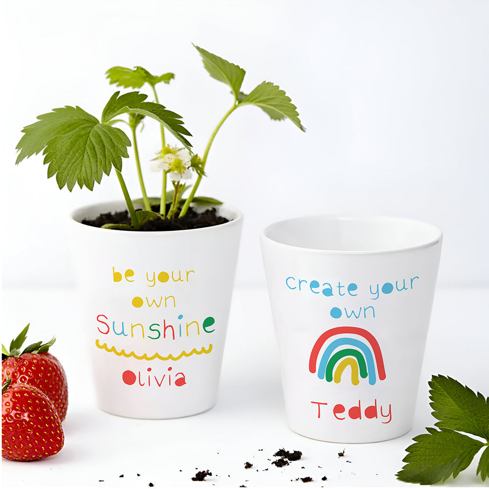 Personalised Child's Sunshine Plant Pot