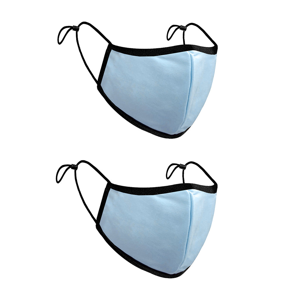 Treat Republic Colour Range Comfort-Fit Face Covering - Pack of 2