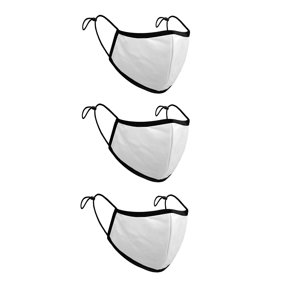 Treat Republic Colour Range Comfort-Fit Face Covering - Pack of 3