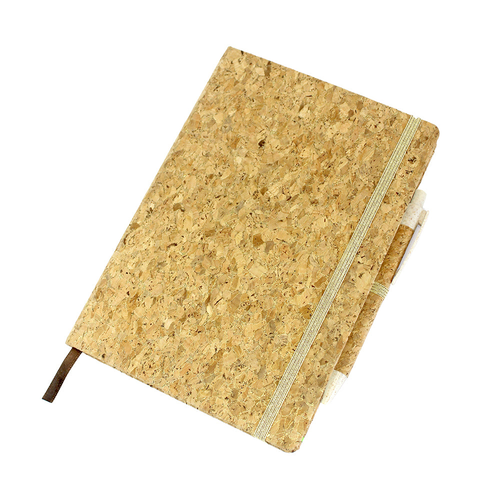A5 Cork White Notebook and Pen
