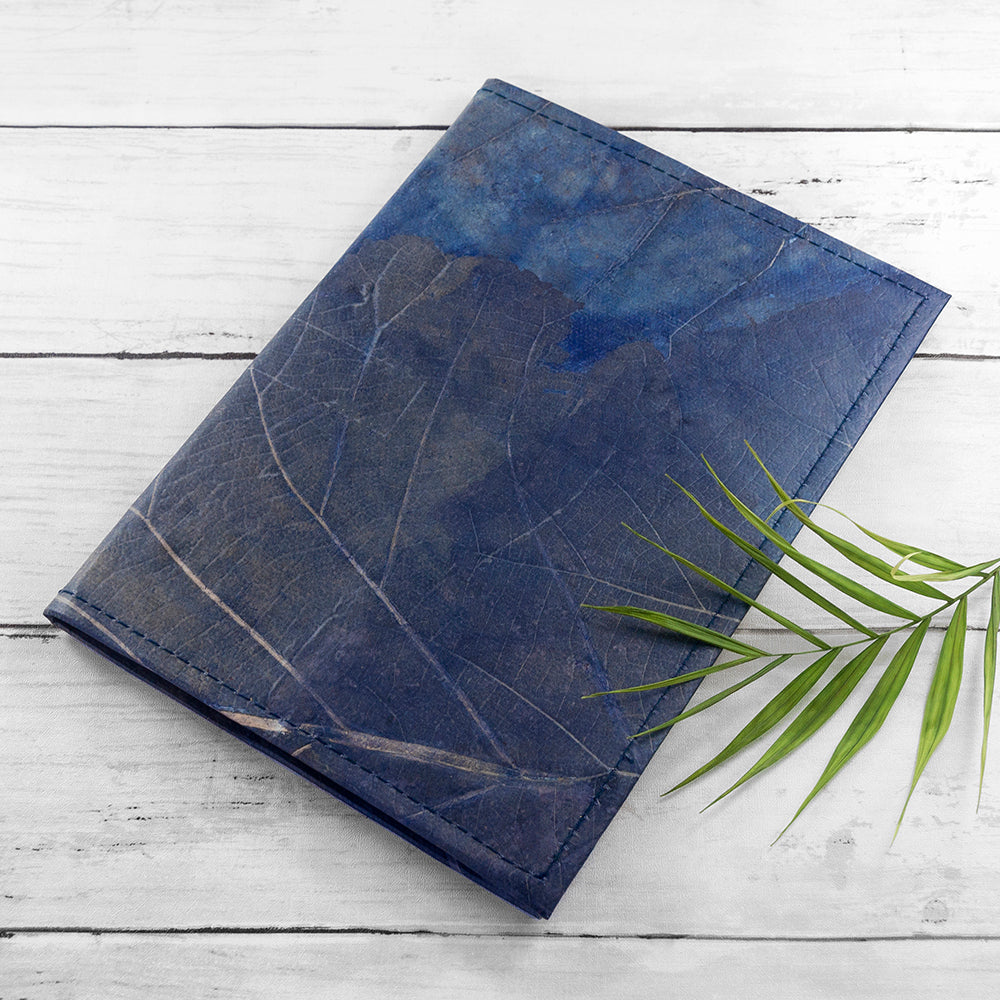 A5 Leaf Leather Notebook 
