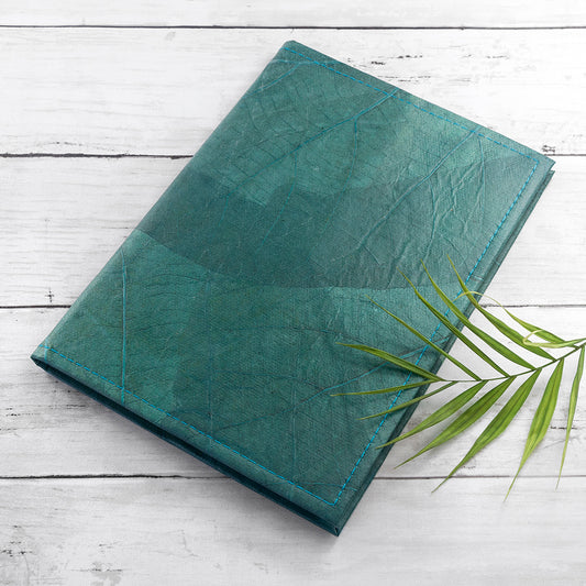 A5 Leaf Leather Notebook 