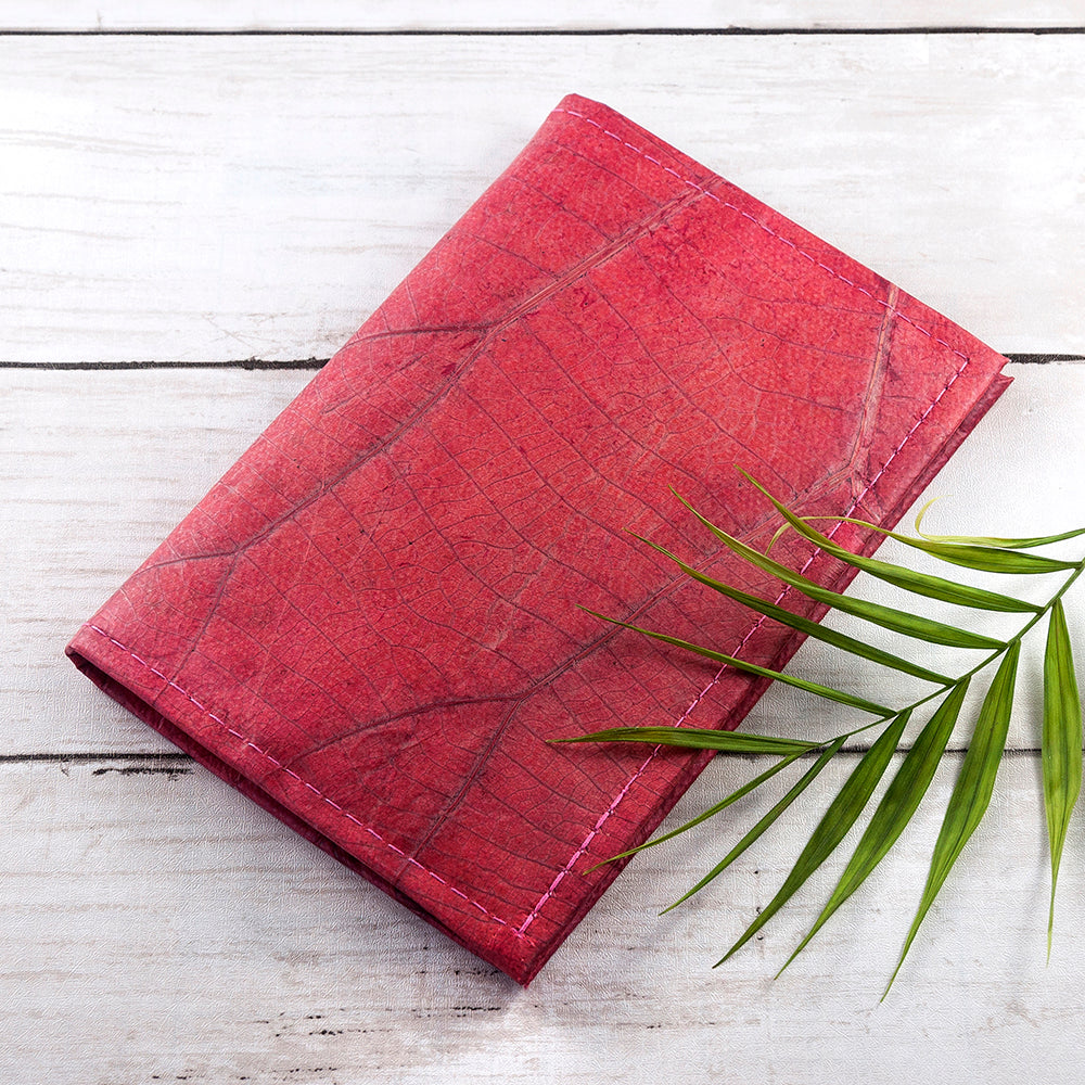 A6 Leaf Leather Notebook 