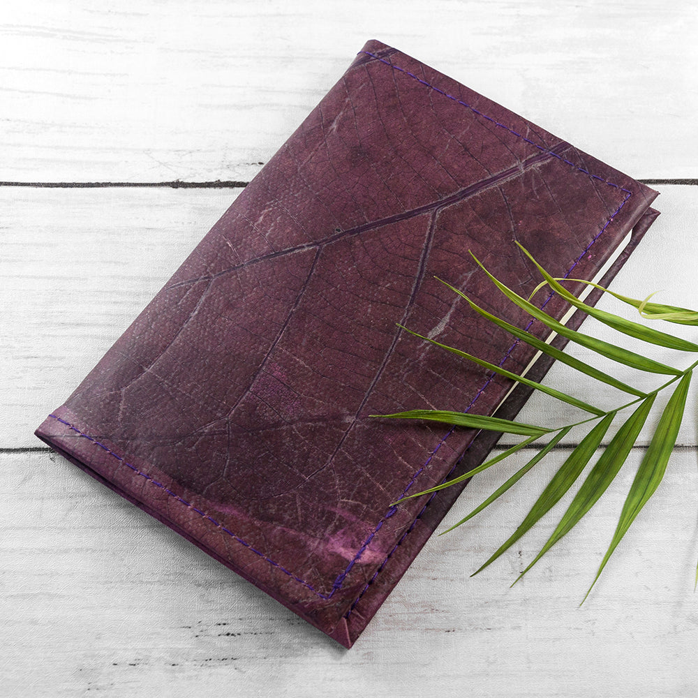 A6 Leaf Leather Notebook 
