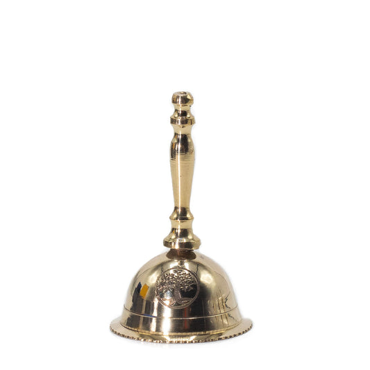 Small Altar Brass Bell - Tree of Life