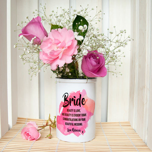 Bridal Personalised Miniature Champagne Bucket 