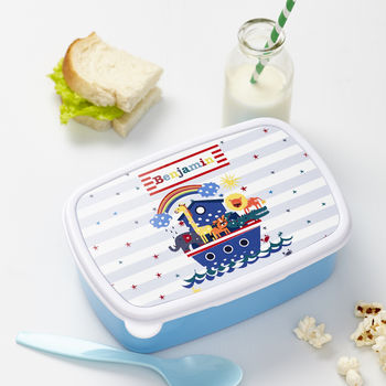 Personalised Kid's Noah's Ark Lunch Box