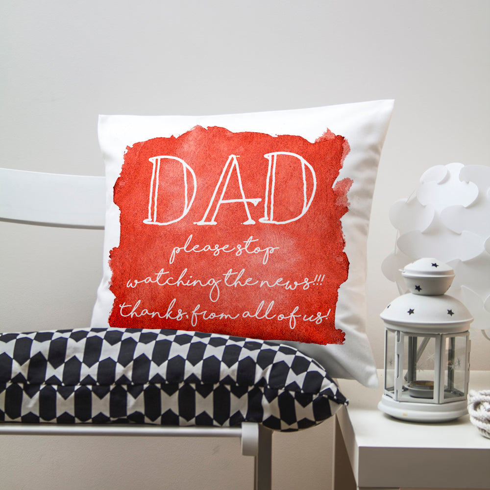 Coastal Watercolour Cover Personalised Cushion Cover