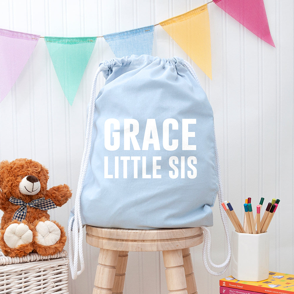 Girl's Personalised Sister Gym Bag