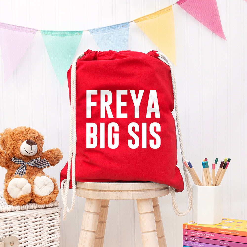 Girl's Personalised Sister Gym Bag