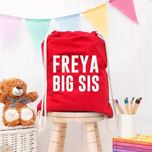 Girl's Personalised Sister Gym Bag