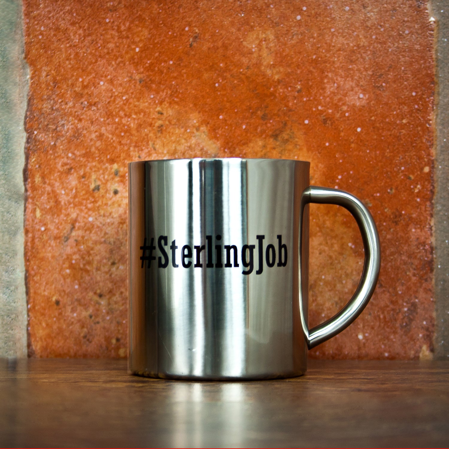 Hashtag Open Personalisation Silver Outdoor Mug