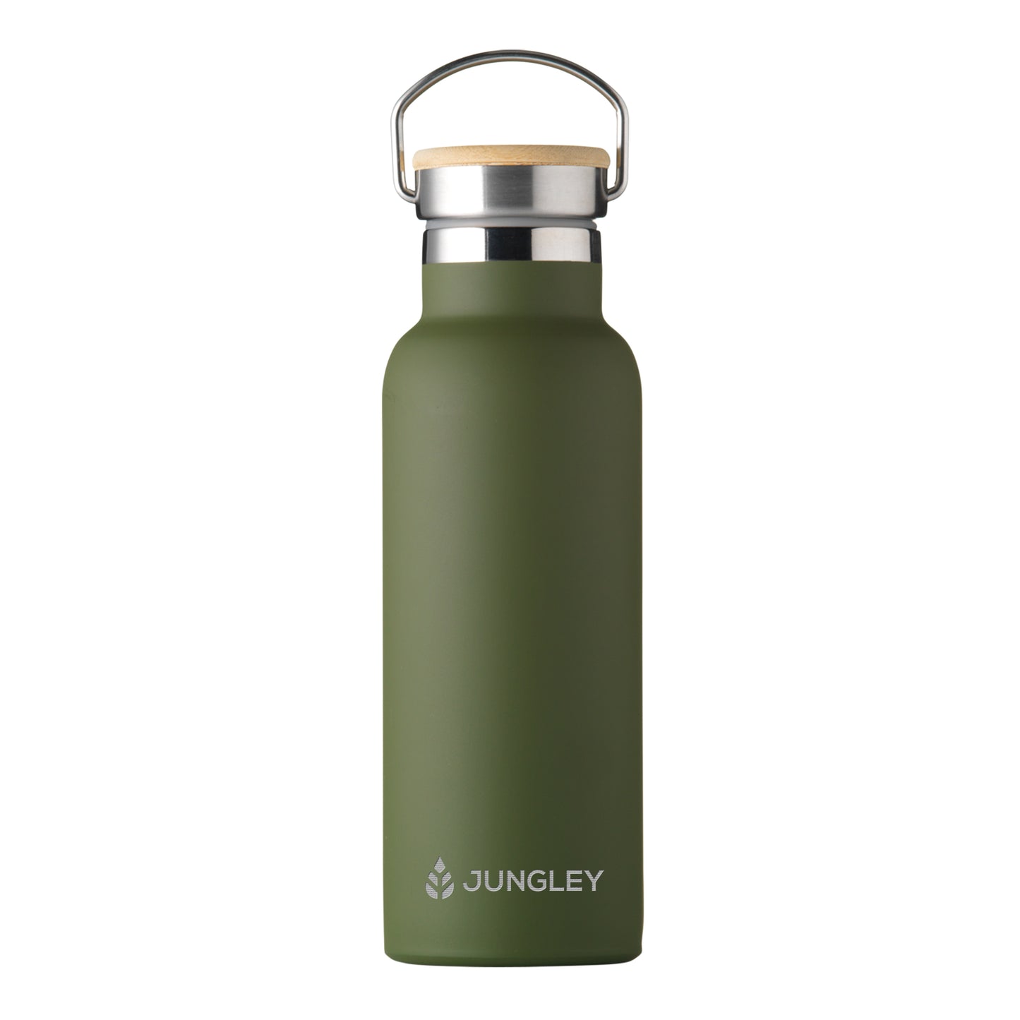 Jungley Insulated Water Bottle 17oz Bamboo Lid