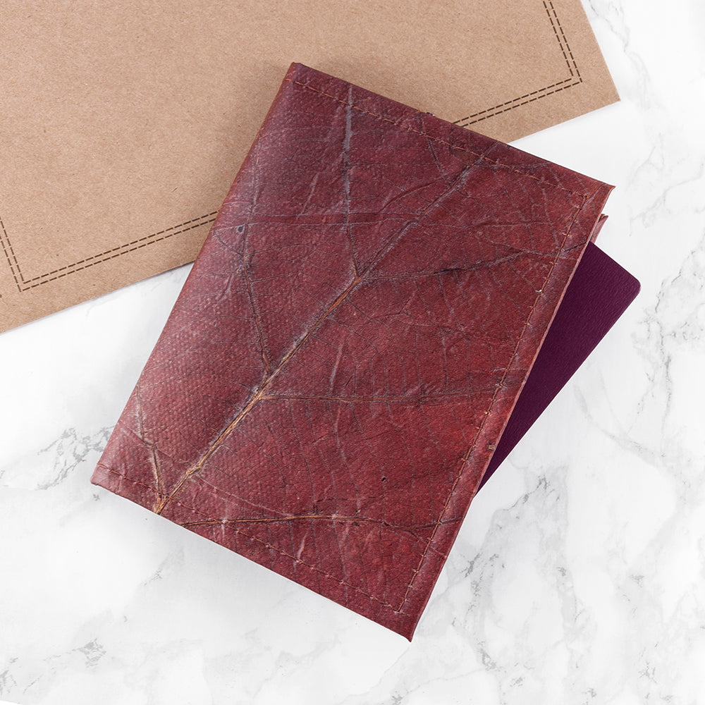 Leaf Leather Passport Cover